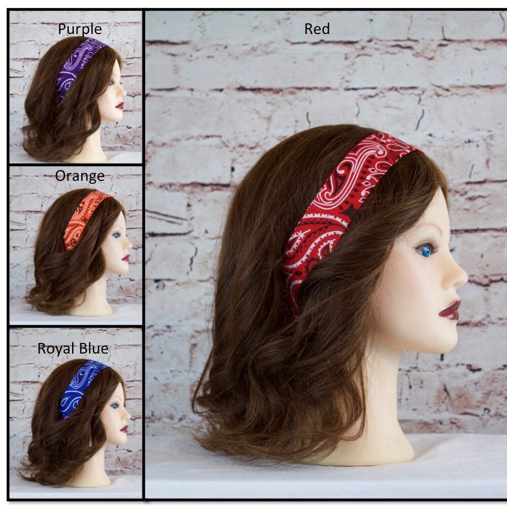 Bandana Head Bands Headbands Hairbands Hair Accessories Etsy