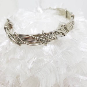 Leaf design Bangle bracelet, cuff bracelet,