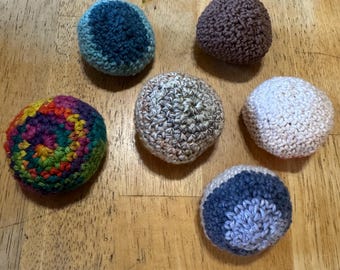 Sac hacky ball fait main au crochet