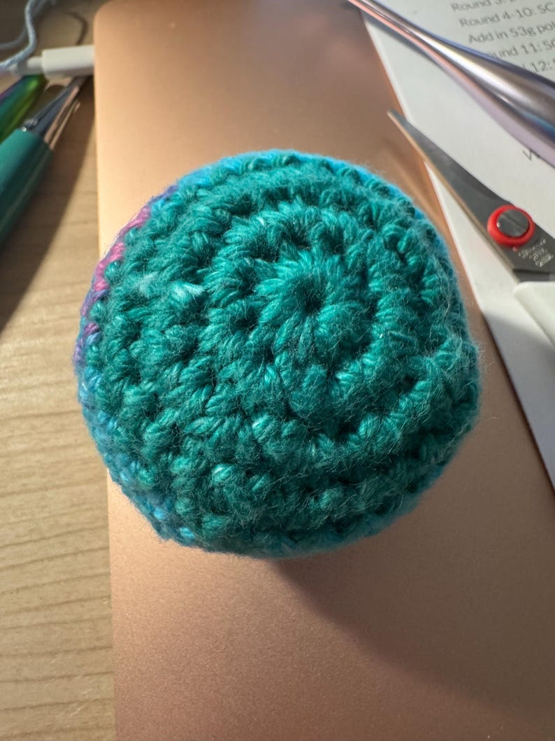 Von Hand gehäkelter hacky Sackball Bild 18