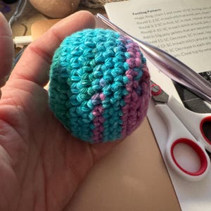 Von Hand gehäkelter hacky Sackball Bild 15