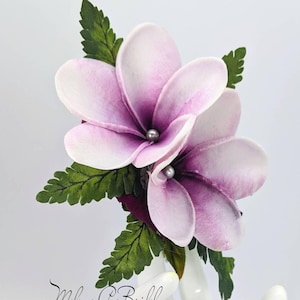Tropische Hochzeit Haarblume, Braut Haarspange, Haarschmuck, Hawaiianische Haarspange, Seidenblumenkamm, Braut Kopfschmuck, Strand, Fascinator