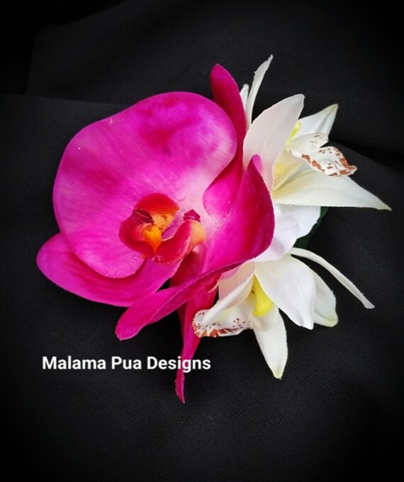 clip on silk flowers