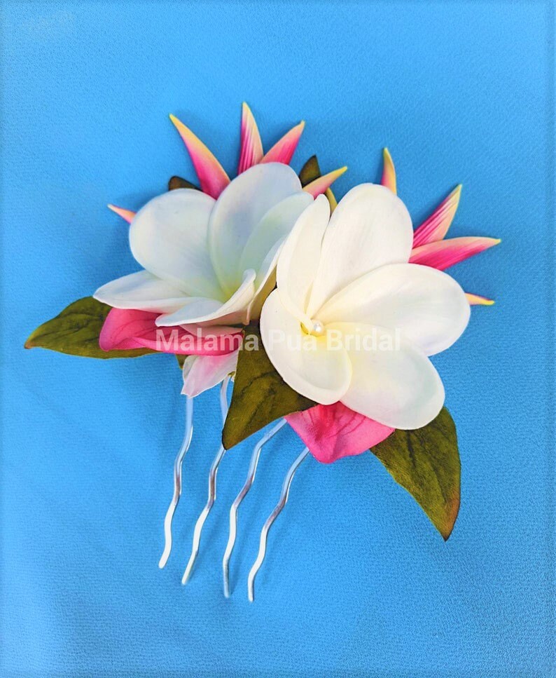 TROPICAL HAIR Flower hair accessory Wedding headpiece Etsy