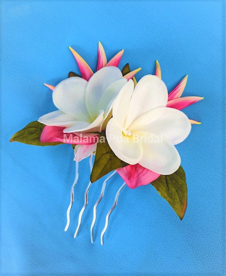 TROPICAL HAIR Flower hair accessory Wedding headpiece Etsy