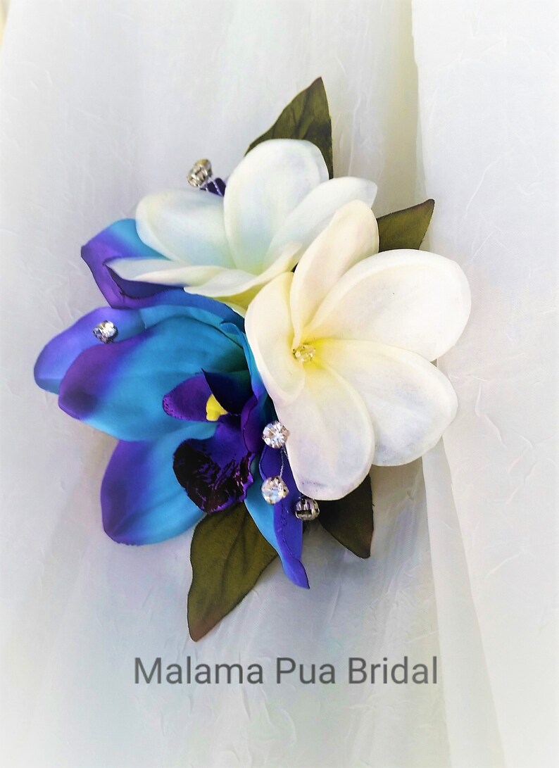 clip on silk flowers