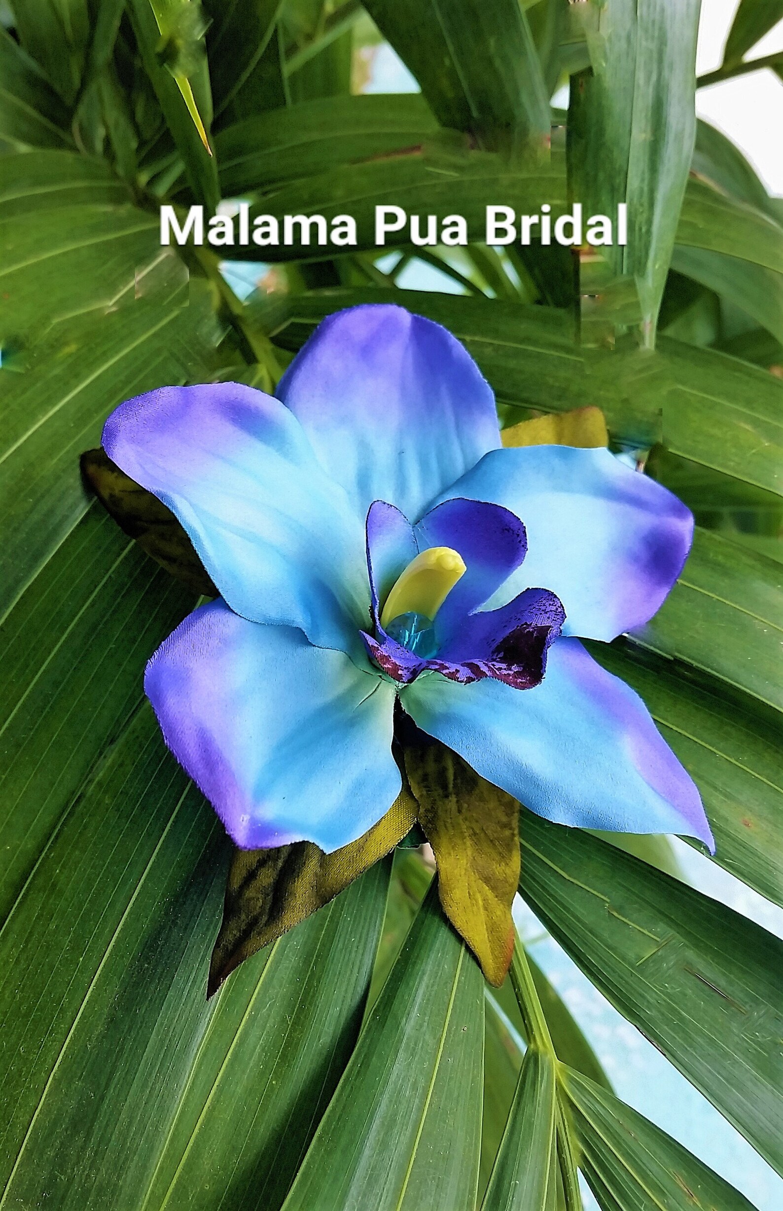 Hawaiian Hair Flower Hair Clip Silk Flowers Wedding Etsy