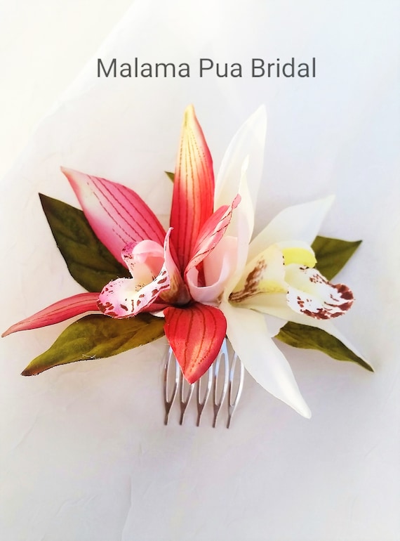 silk wedding flowers hair accessories