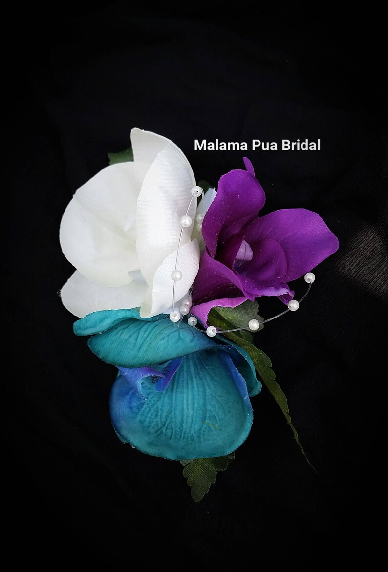 wedding headpiece comb Tropical flower clip Bridal Hair Flower hair accessory silk flower Hawaiian beach wedding custom hair piece