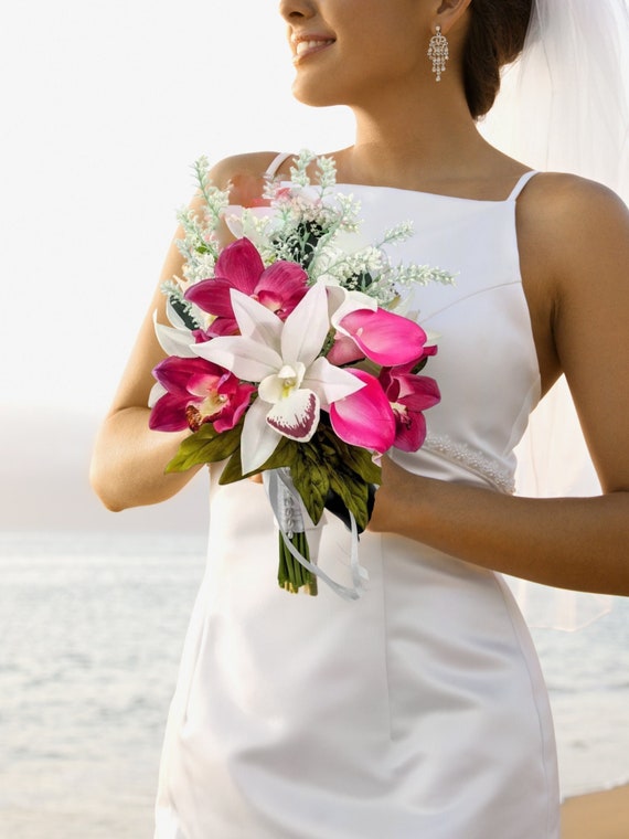 Bouquet de mariage bouquet de mariée tropicale fleurs en - Etsy France