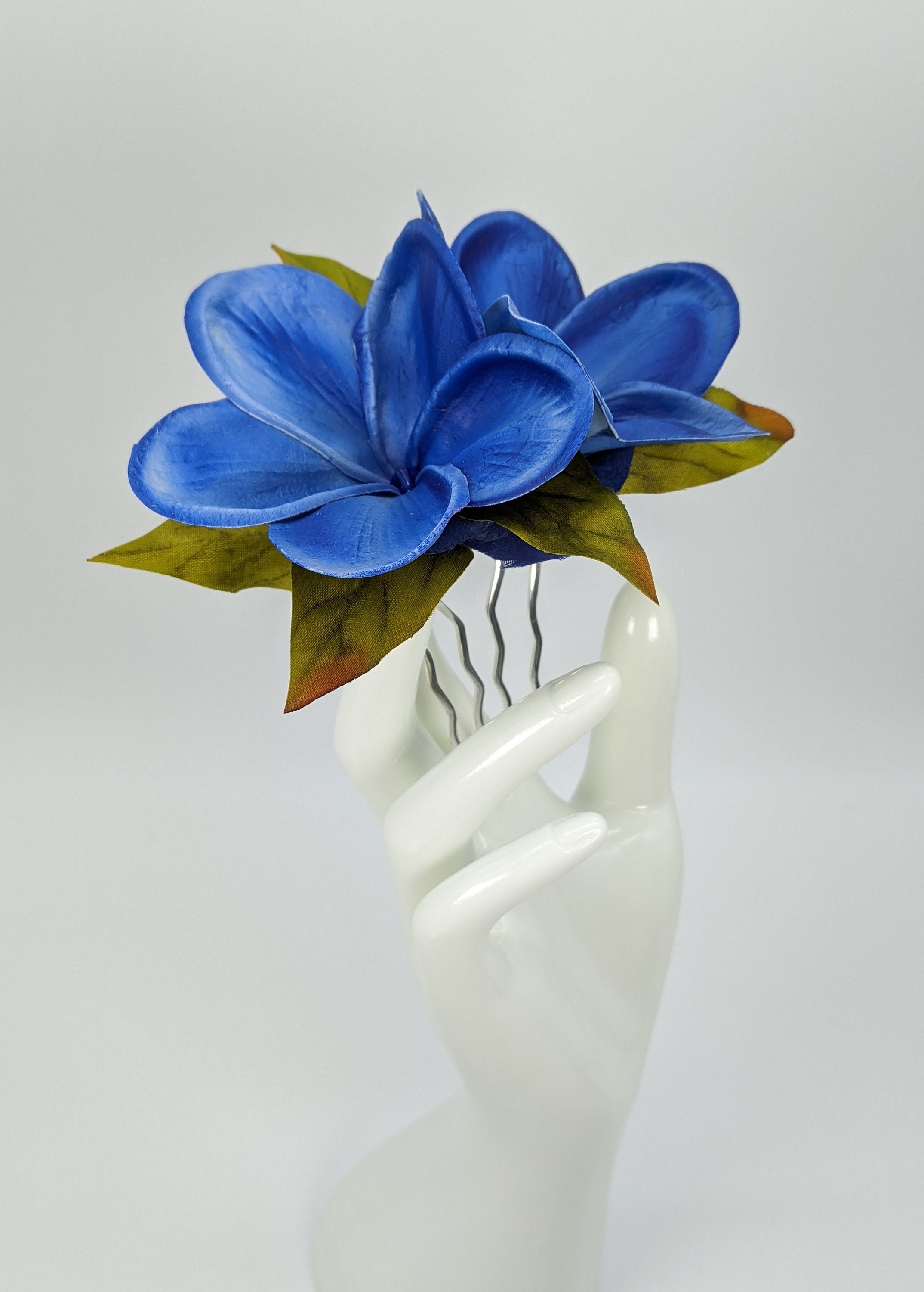 Plumeria Wedding Flower Hair Accessories Real Touch Flower Etsy