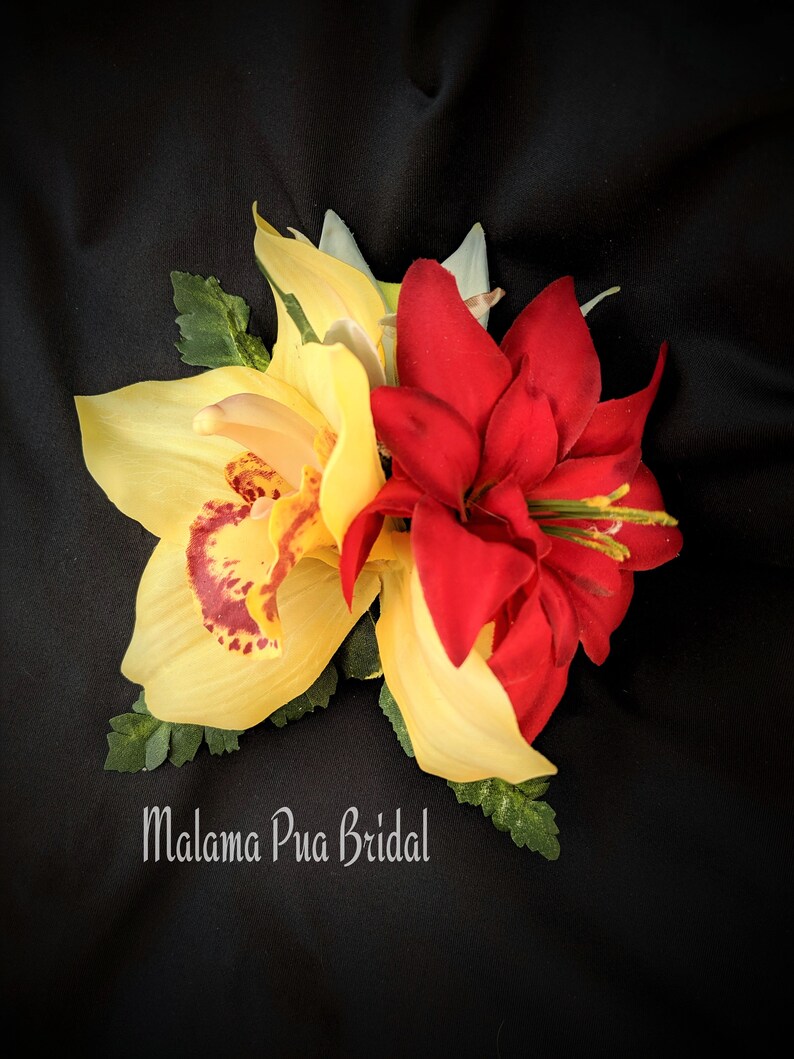 TROPICAL HAIR ACCESSORY Wedding headpiece Bridal hair Etsy