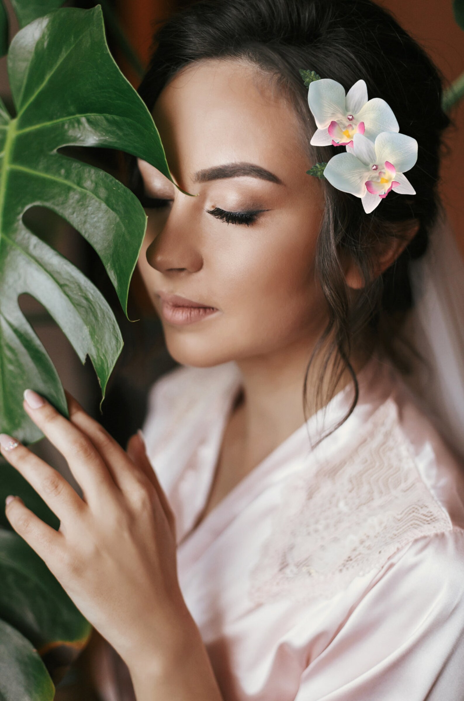 Wedding Flower Hair Accessory Hair Pins Petite Silk Hair Etsy