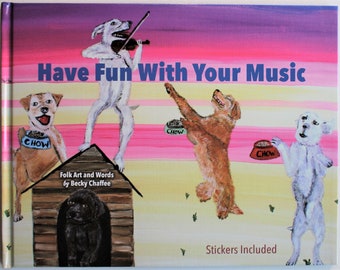 Book "Have Fun with Your Music" for piano, violin, cello, flute, guitar, clarinet, teacher gift, Motivation to practice instrument for child