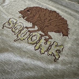 Squonk Crying His Own Name Printed Gray T-Shirt - Adult Sizing