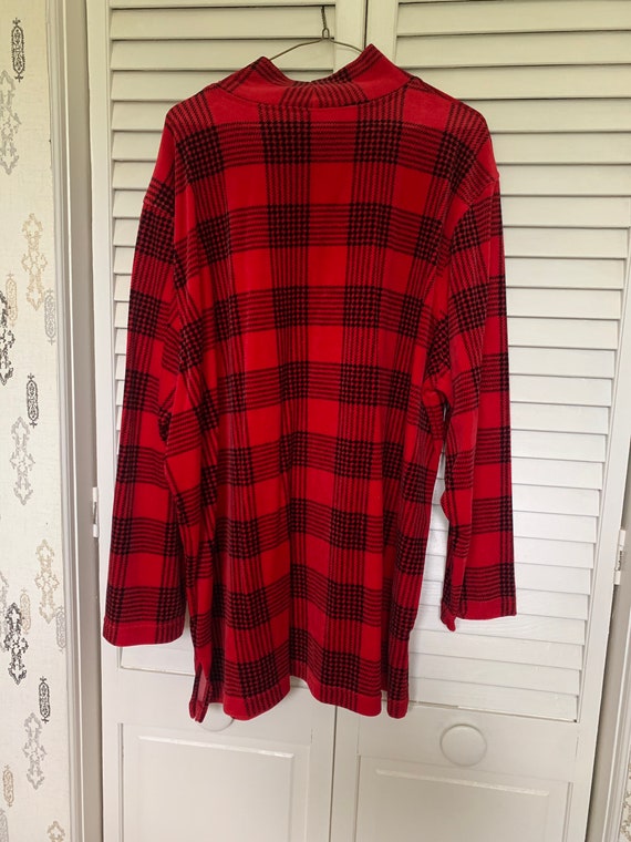 SALE! Vintage 1990s Era Women's Red and Black Pla… - image 5