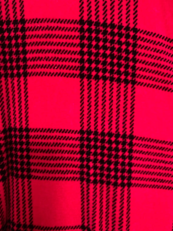 SALE! Vintage 1990s Era Women's Red and Black Pla… - image 3
