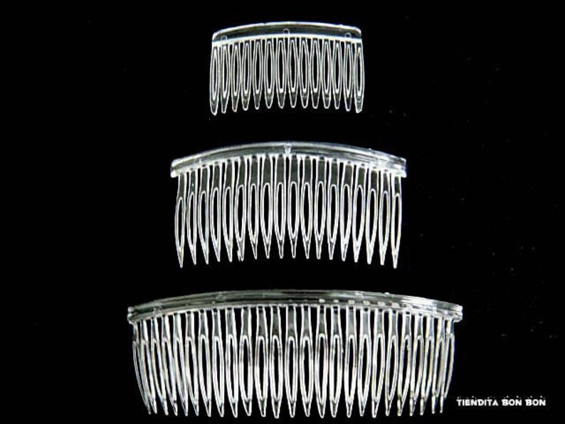 Clear Small Hair Combs Transparent Acrylic Plastic Comb Etsy
