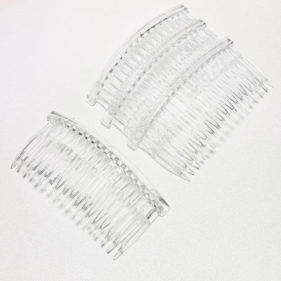 Clear Acrylic Hair Combs - Large