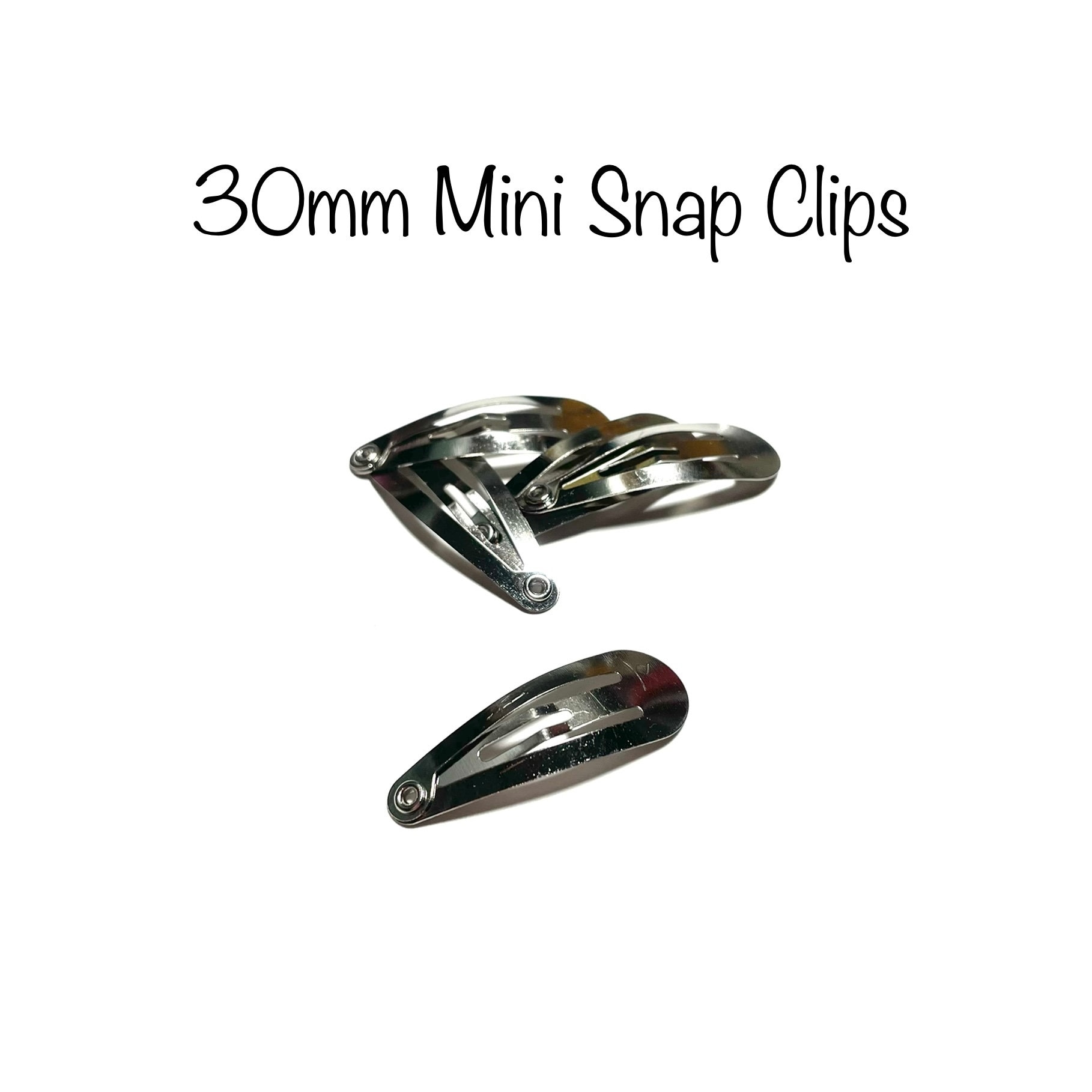 30mm Mini Baby Small Snap Hair Clips Hairbow Bow Supplies Packs of