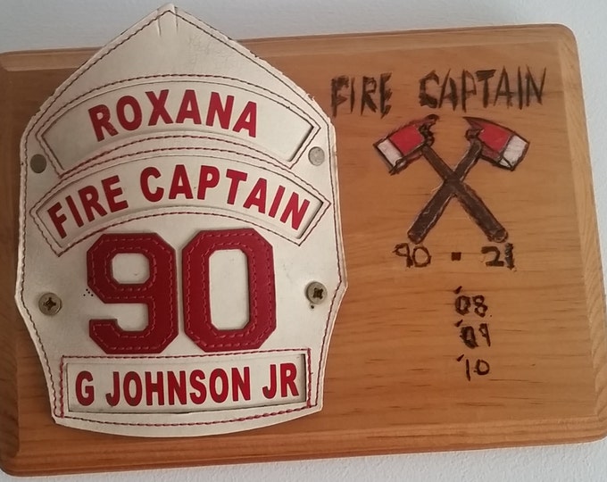 Personalize Fire Helmet Shield Holder Etsy