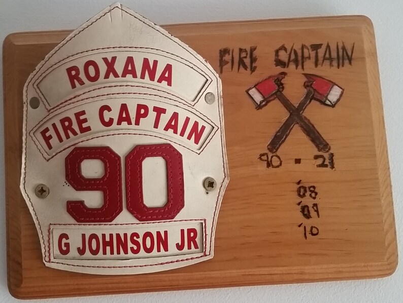 Personalize Fire Helmet Shield Holder Etsy