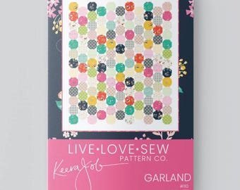 Garland Quilt Pattern | Paper Quilt Pattern | Beginner Friendly Patchwork Sewing Pattern