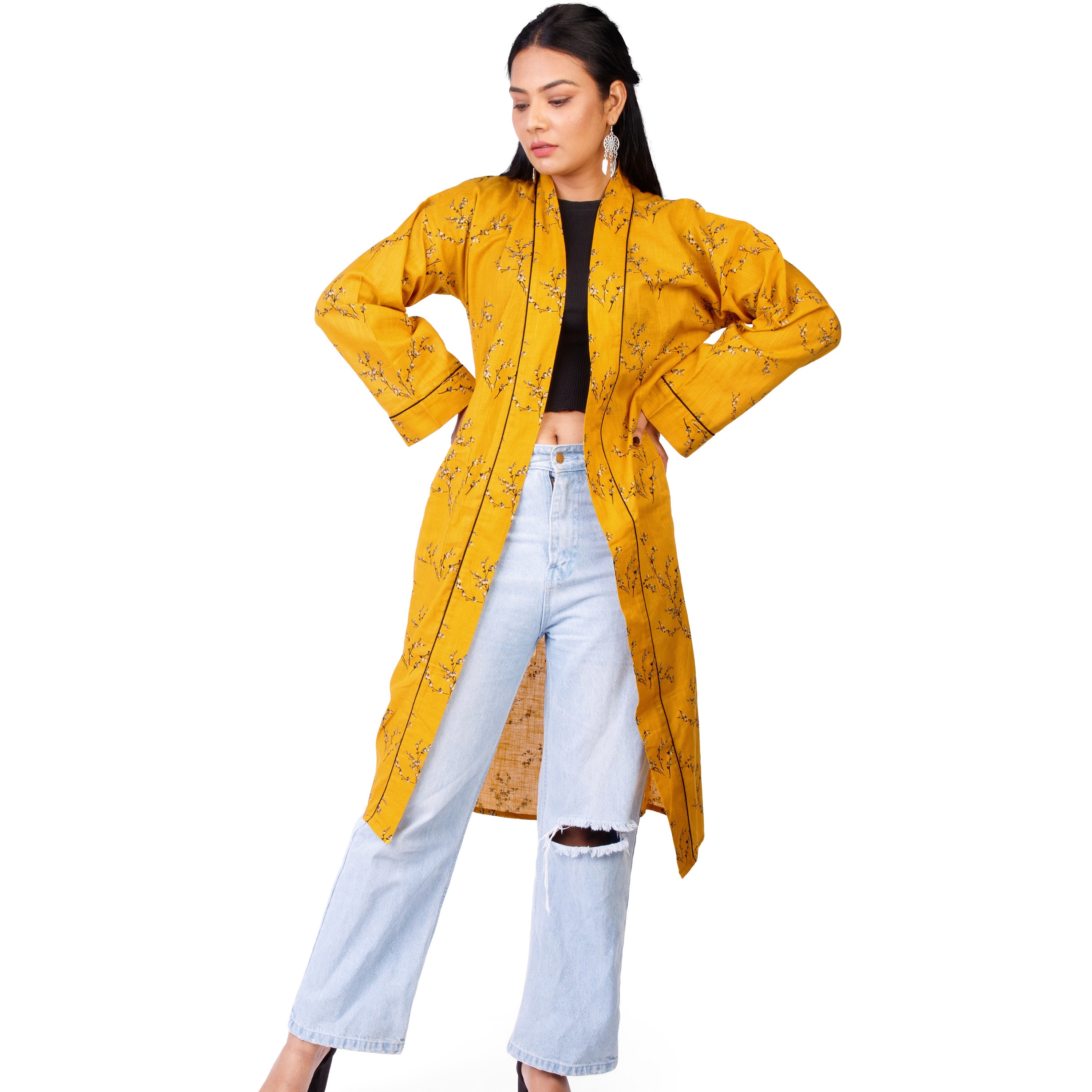 House Coat Womens Kimono Robe Resort Wear Lounge Wear Etsy