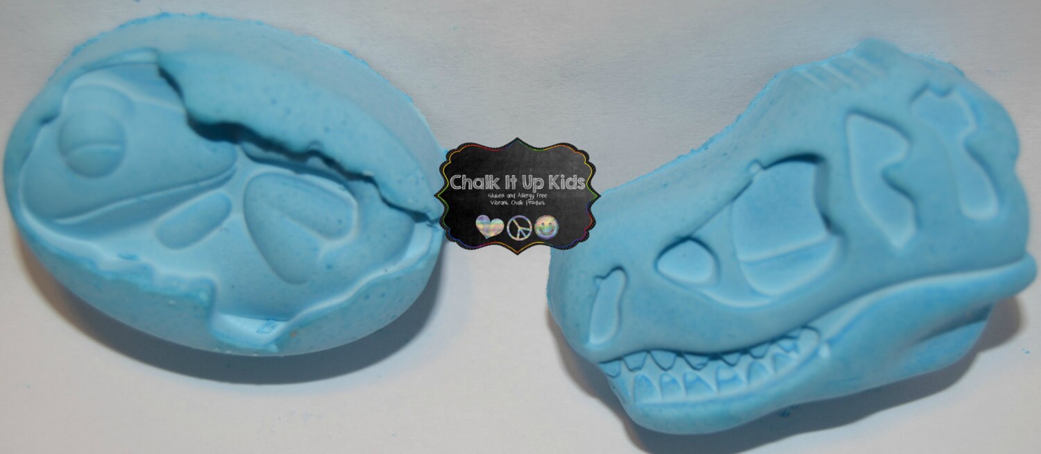 Dinosaur Sidewalk Chalk Set...trex and Dinosaur Egg...fossil Etsy