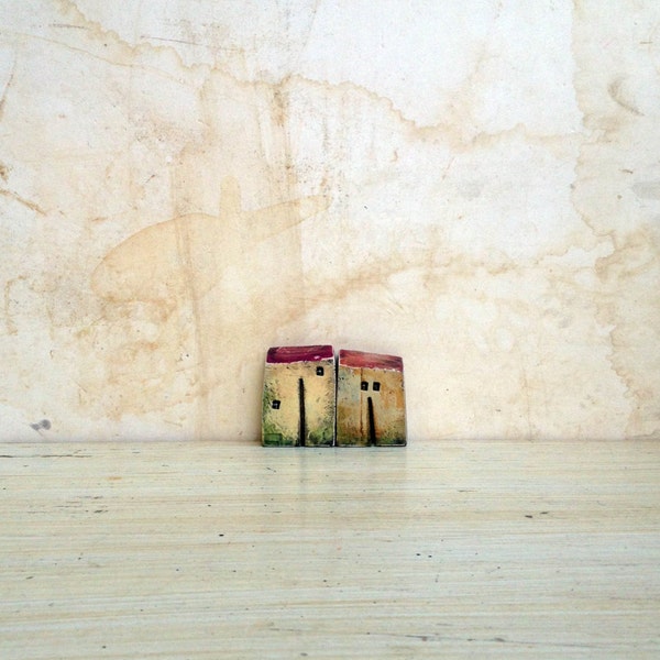 Ceramic houses, set houses, miniature houses, home decor, gift ideas, pottery, Christmas gift, ceramic house, clay house, clay, mini houses