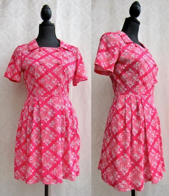 Reworked Vintage 60's Tea Dress Turned Double Brea
