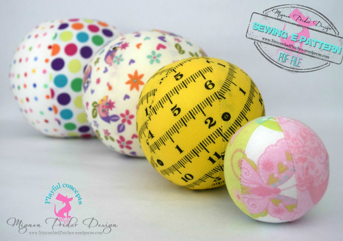 Fabric Ball Sewing Pattern 4 Sizes - Etsy