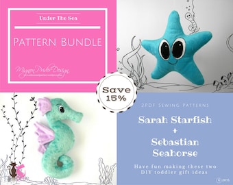 Seahorse and Starfish Sewing Pattern