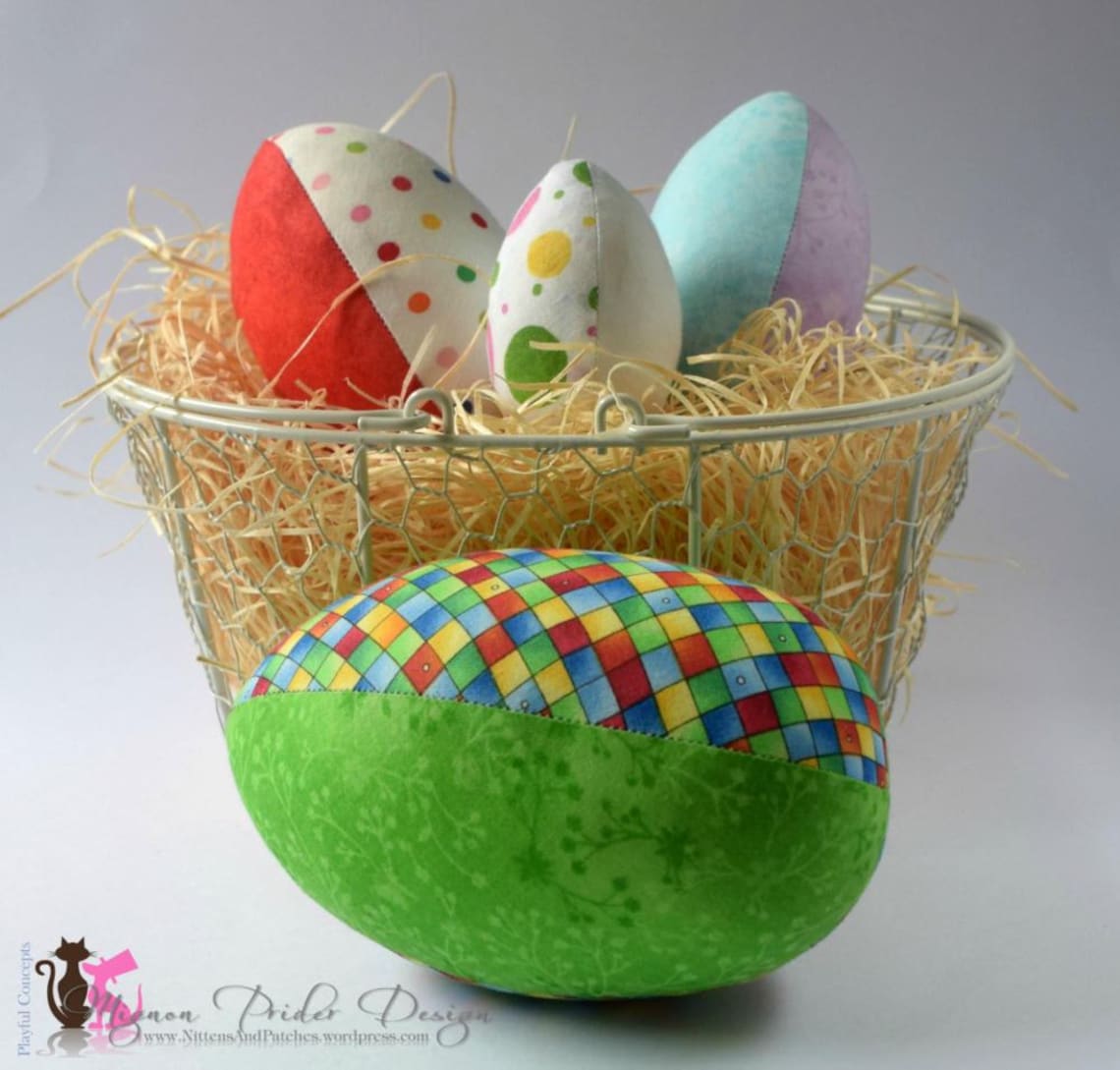 Fabric Eggs Sewing Pattern 4 Sizes Instant Download Etsy Australia