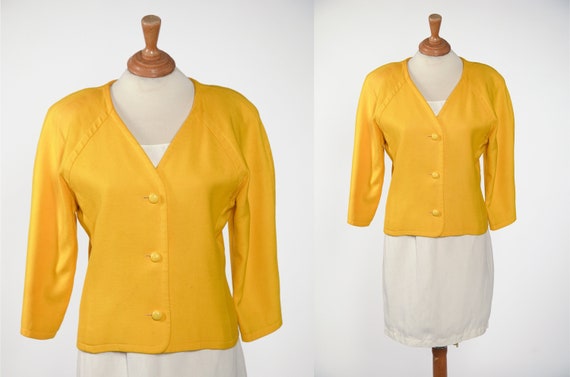 1970s / 80s GIVENCHY Goldenrod Jacket / Up to 38"… - image 1