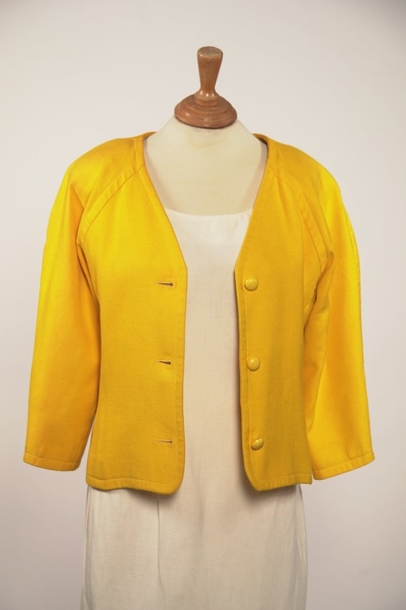 1970s / 80s GIVENCHY Goldenrod Jacket / Up to 38"… - image 2