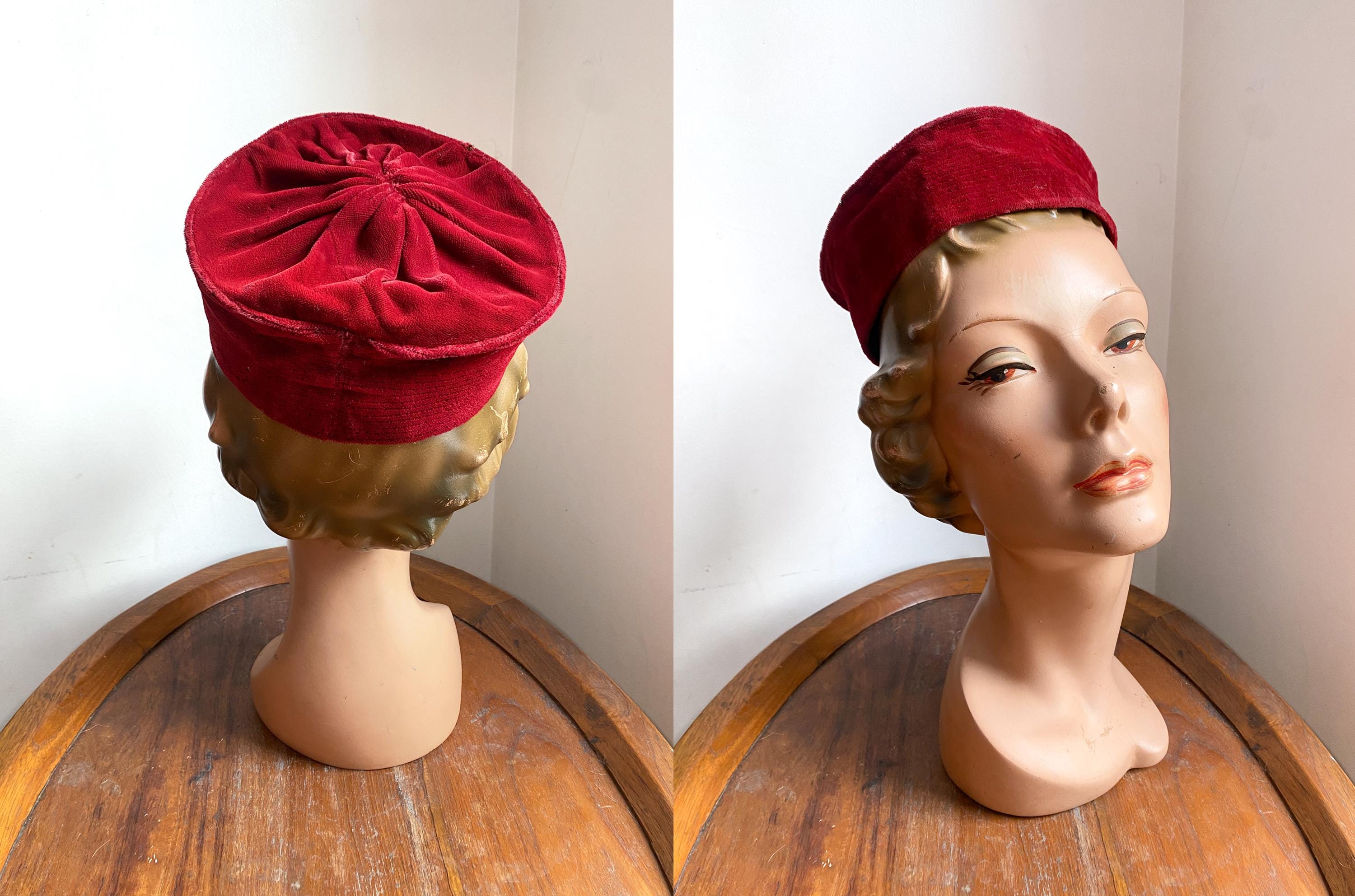 1940s Red Tilt Hat - Etsy Australia display picture 2