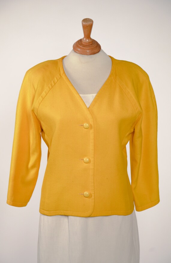 1970s / 80s GIVENCHY Goldenrod Jacket / Up to 38"… - image 5