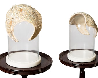 1950s Sequin Hat / Cream / Ivory Beaded Bridal Cap