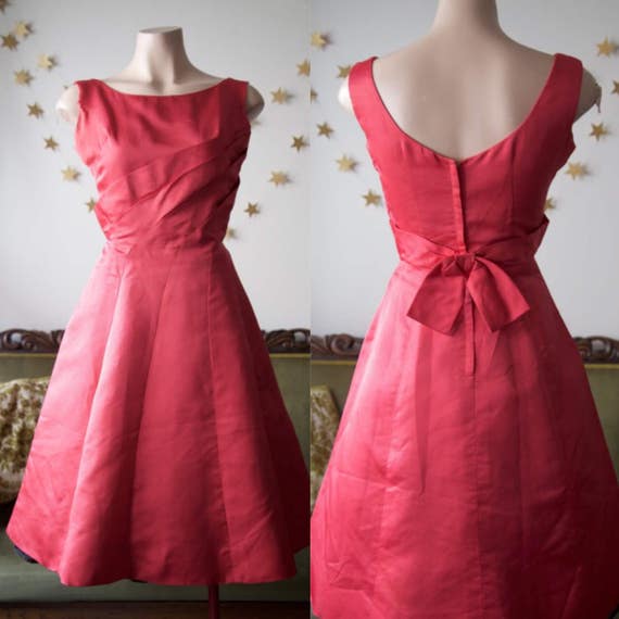 Carlye 1950s / 1960s hot pink cocktail dress