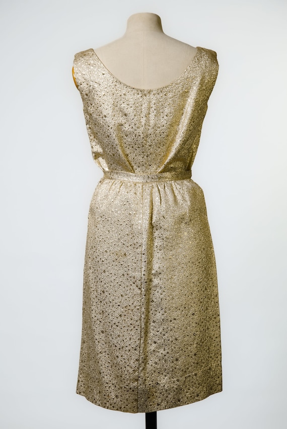 1960s Gold Lurex Skirt and Top / 2 piece set - image 7