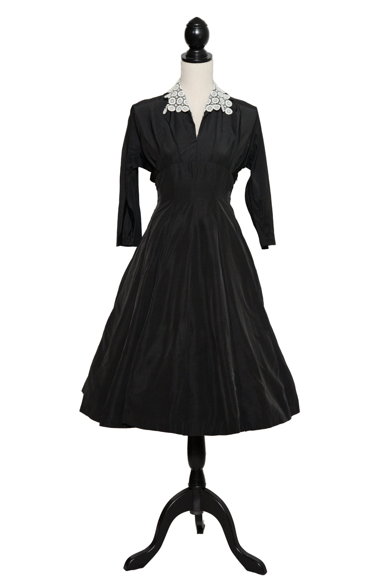 black homecoming dresses A-Line Lace Spaghetti-Straps short Dress Size:US 4 / UK 8 / EU 34 (S) Black Tie A-Line Black Dress Cocktail
