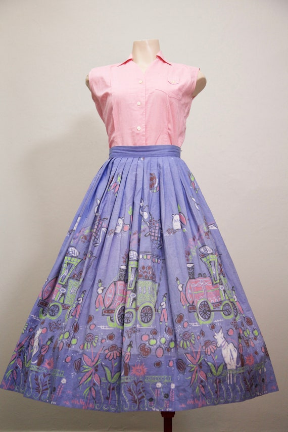 Vintage 1950s 50s original novelty print Robarre c