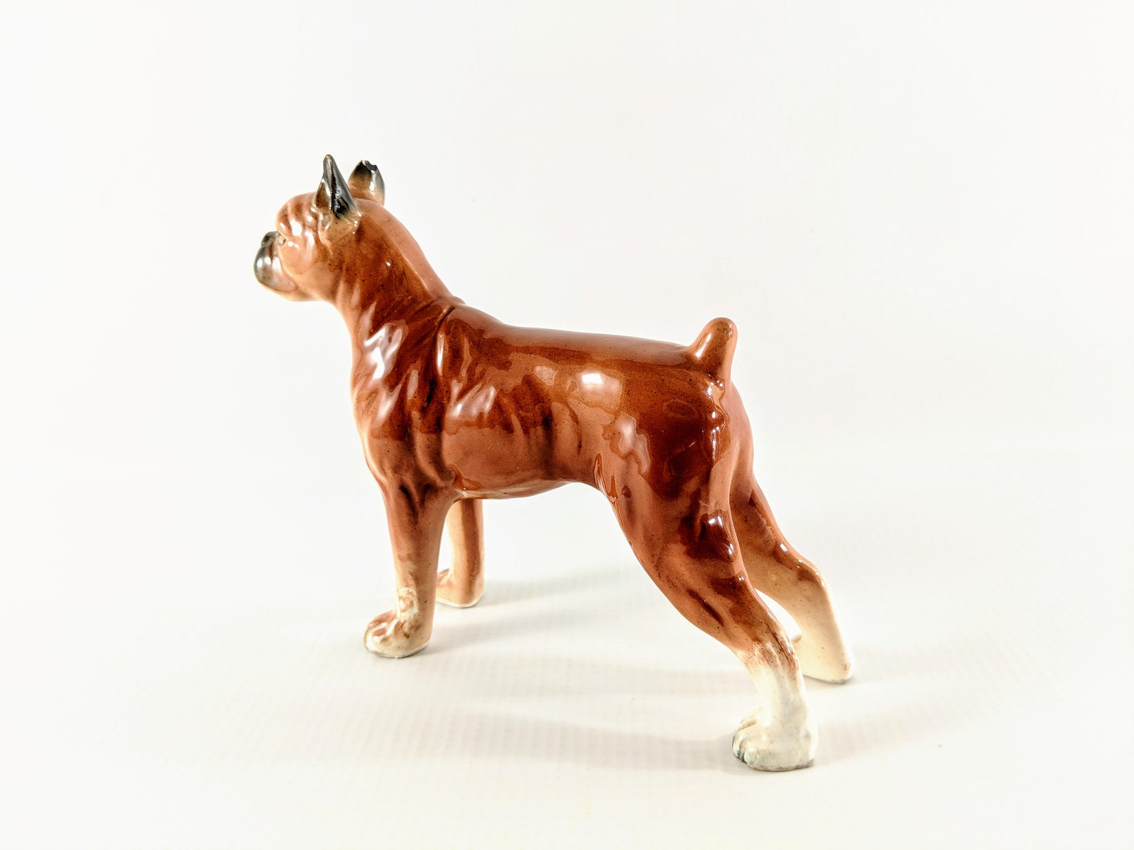 Vtg. 5 Ceramic Boxer Dog Figurine. Mid Century Knick Etsy