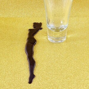 Vintage Sexy Lady Cocktail Stirrer. Rimouski Canada Armee-marine