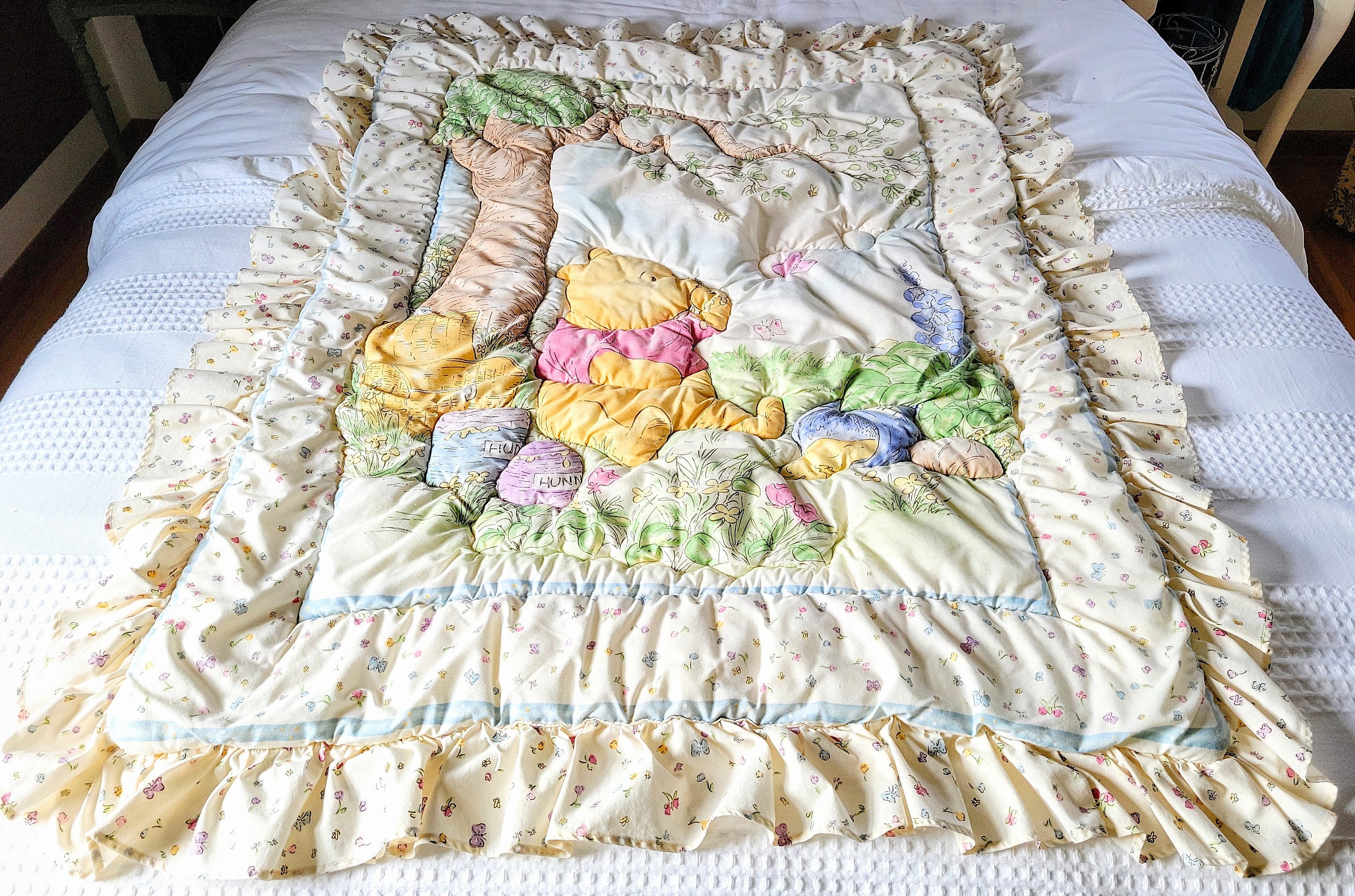 Vintage winnie the online pooh baby blanket