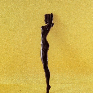 Vintage Sexy Lady Cocktail Stirrer. Rimouski Canada Armee-marine