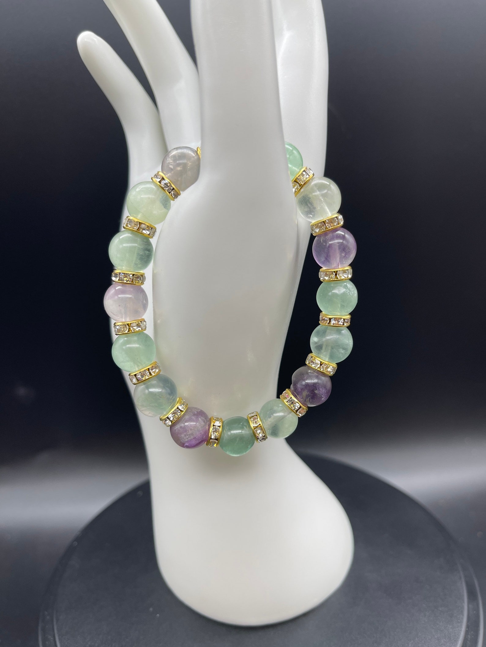 Fluorite 10mm Bracelet Etsy