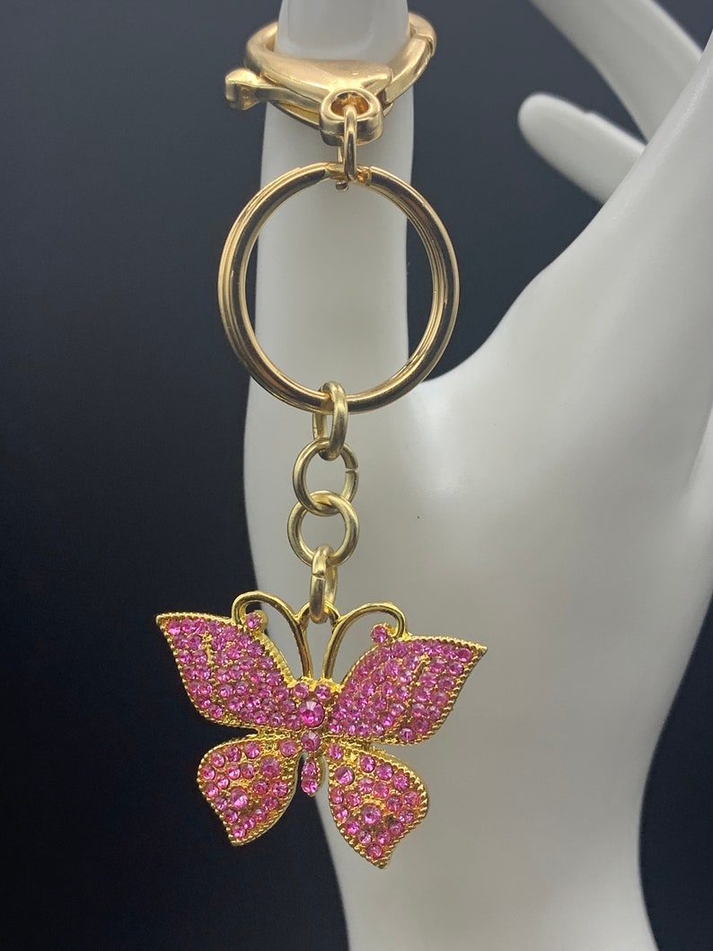 Gold Butterfly Keychains