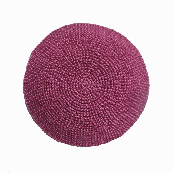 Kippah scheme. Spiral crocheted kippah, fragmental design scheme, PDF file